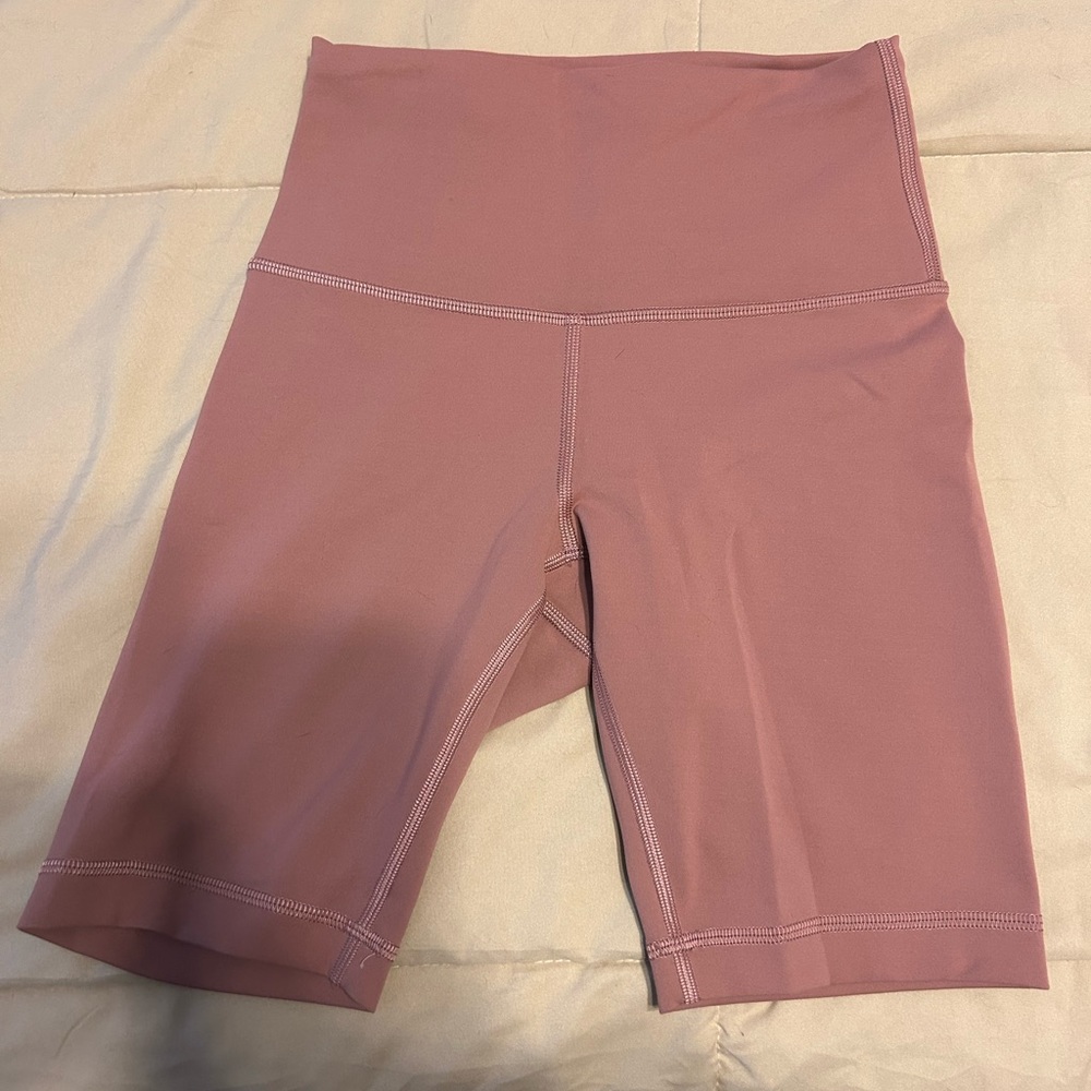 Lululemon Spiced Chai Wunder Train 6 inch biker shorts size 4 no tags.